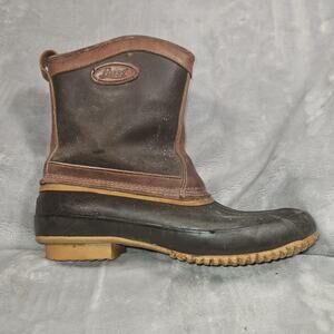 G.H. Bass Duck Boots Men’s Size 11 Brown Leather Thinsulate Waterproof Winter...